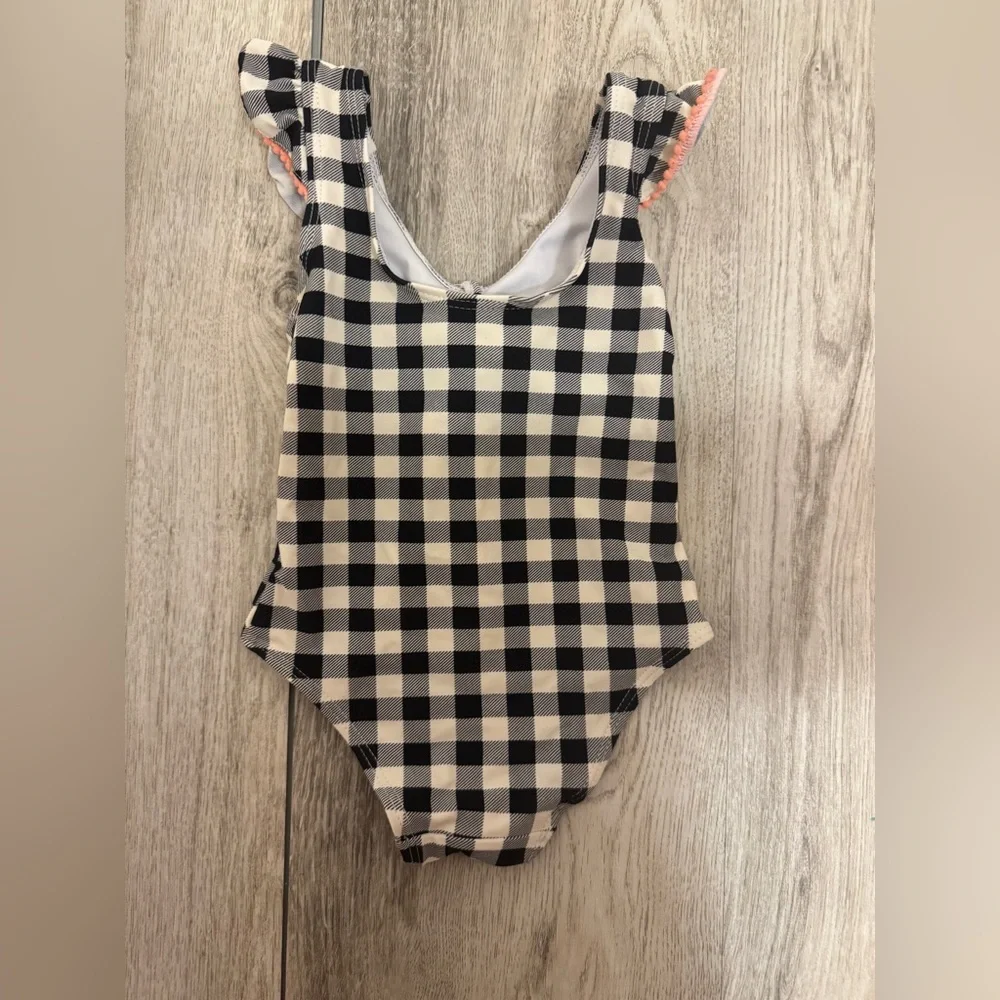 Jessica Simpson Kids Black and White Checkered One Piece